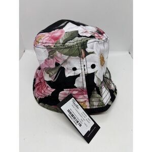 NWT Primitive Skateboarding Eden Bucket Hat Floral Lined Black Pink OSFA